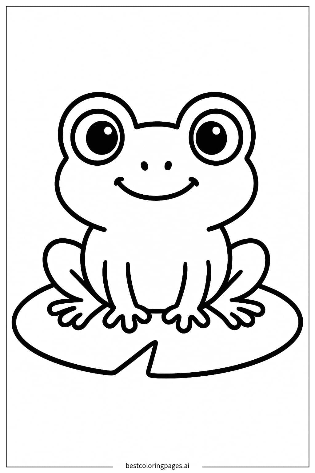 Ein Frosch mit großen Augen Ausmalbilder