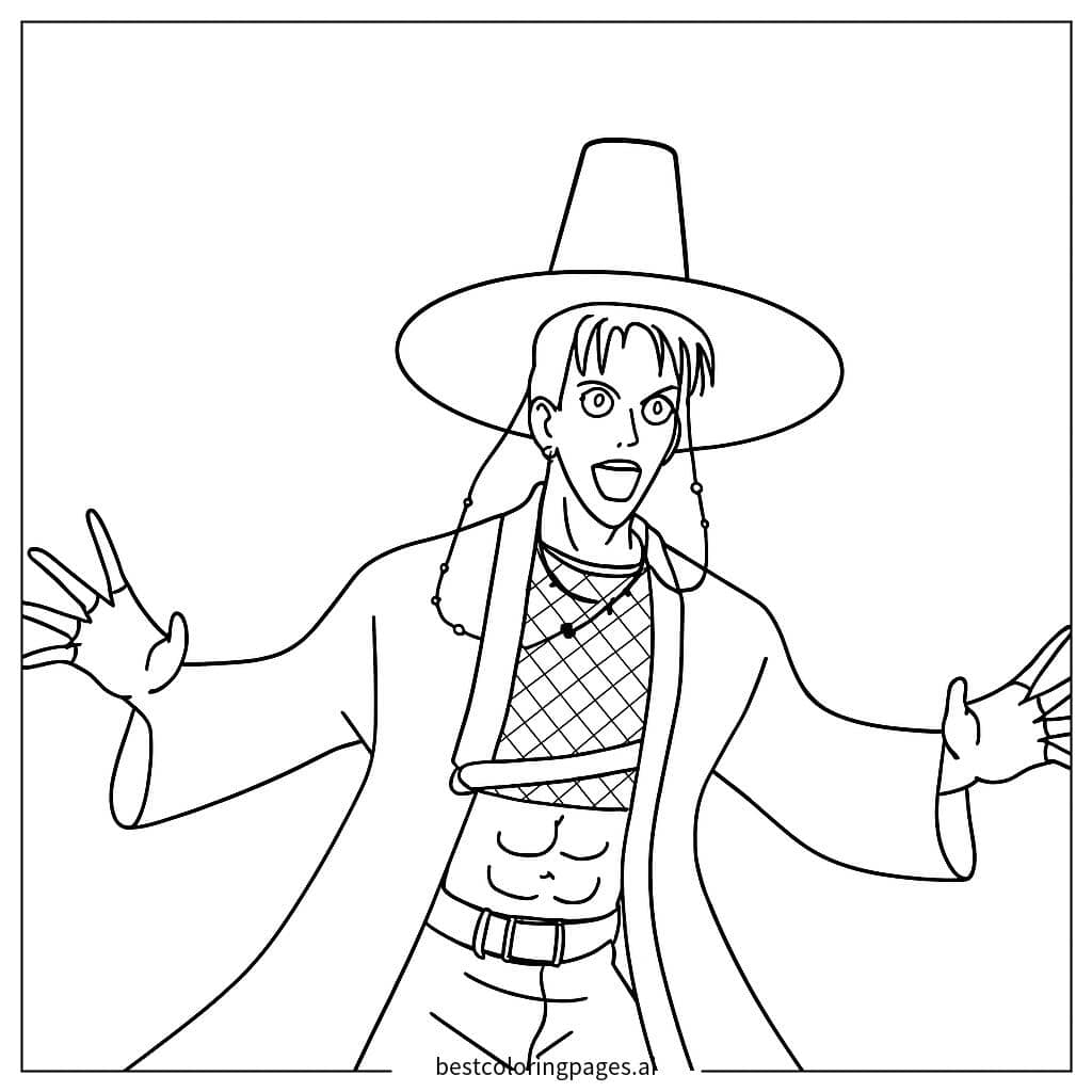 Abby Saja Kpop Demon Hunters Coloring Page