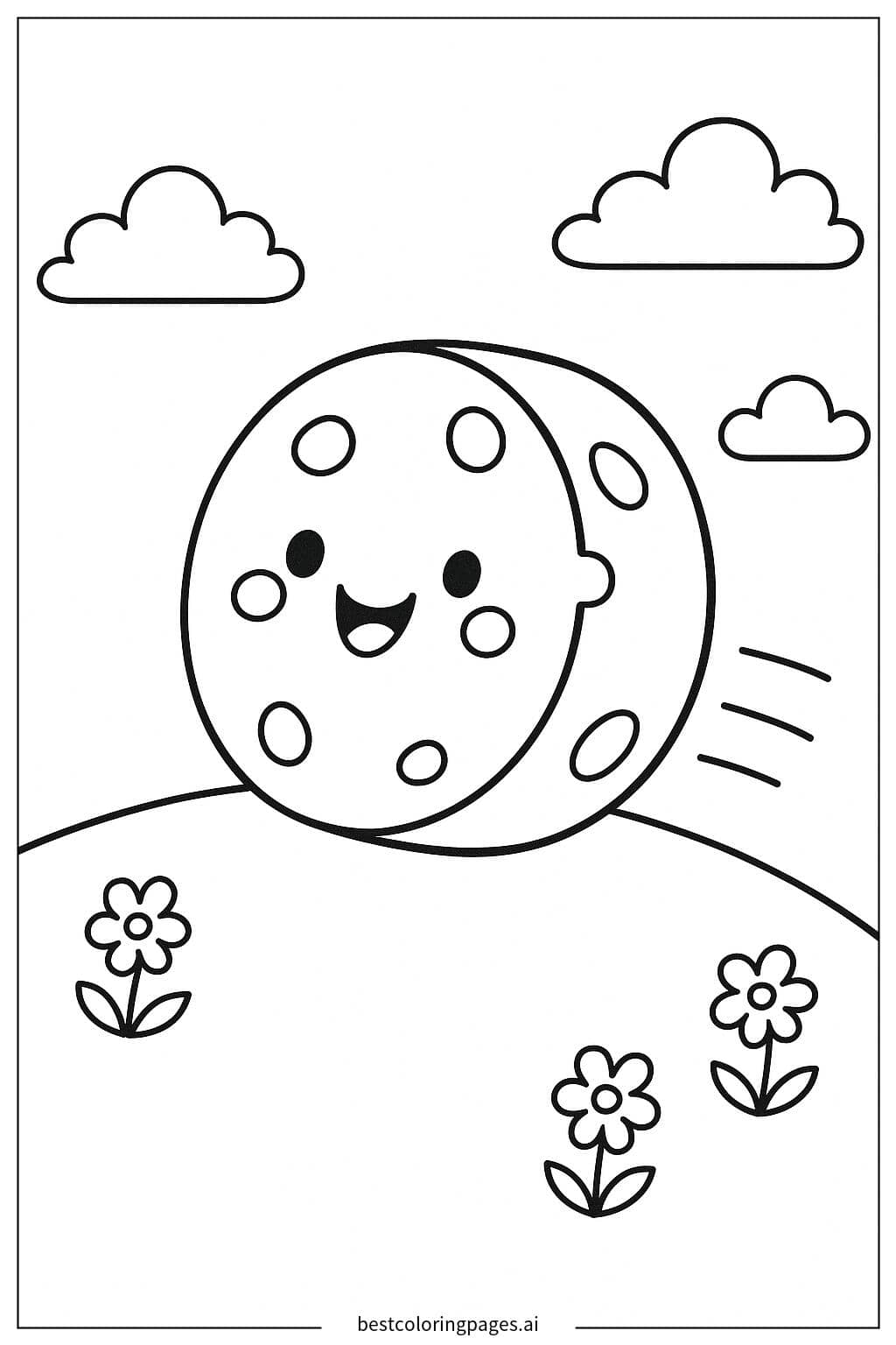 Coloriage Roue de Fromage Roulante