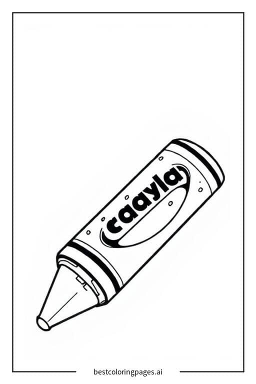 Desenhos de Giz de Cera Crayola Deitado para Colorir