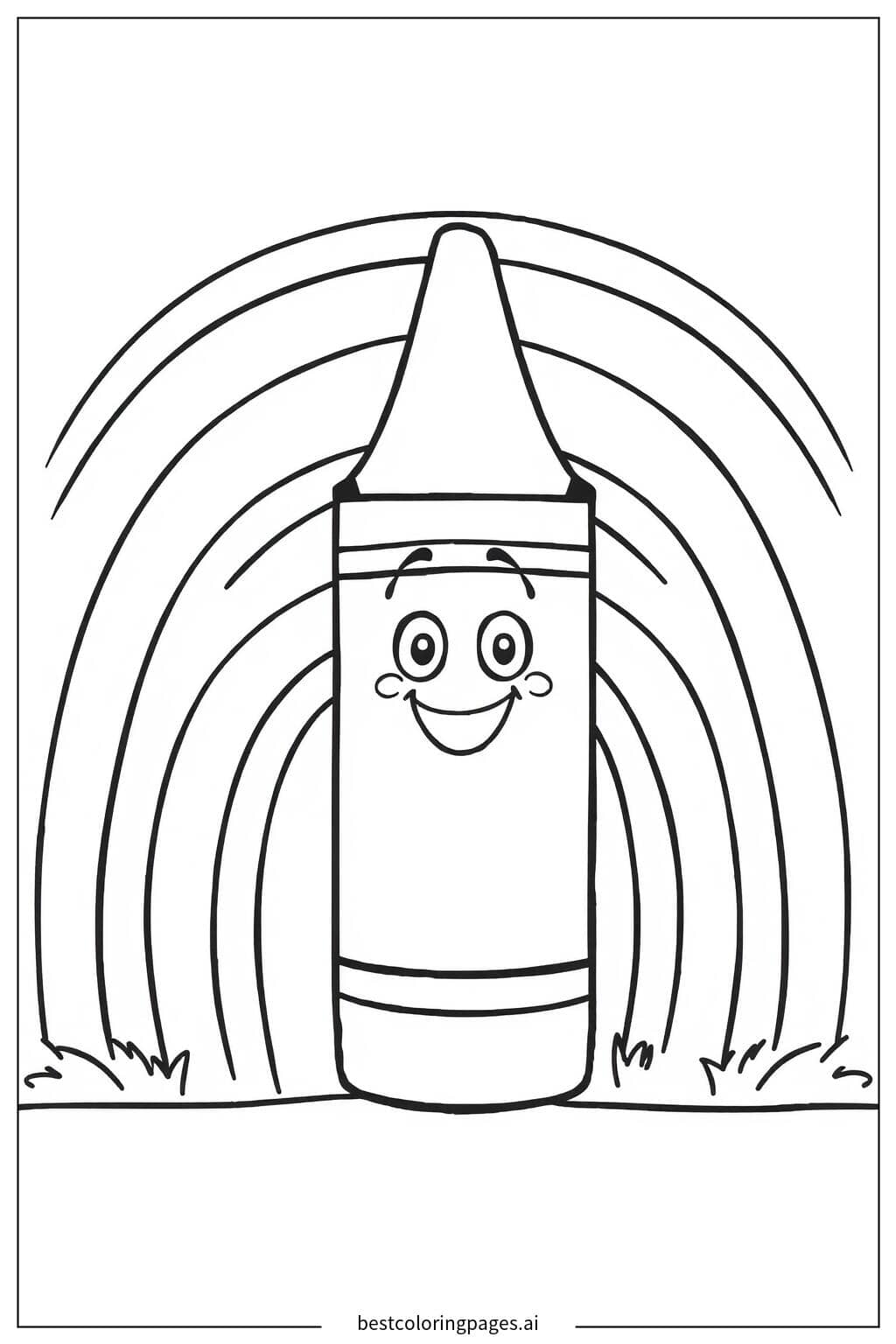 Desenhos de Crayon Arco-Íris Crayola para Colorir