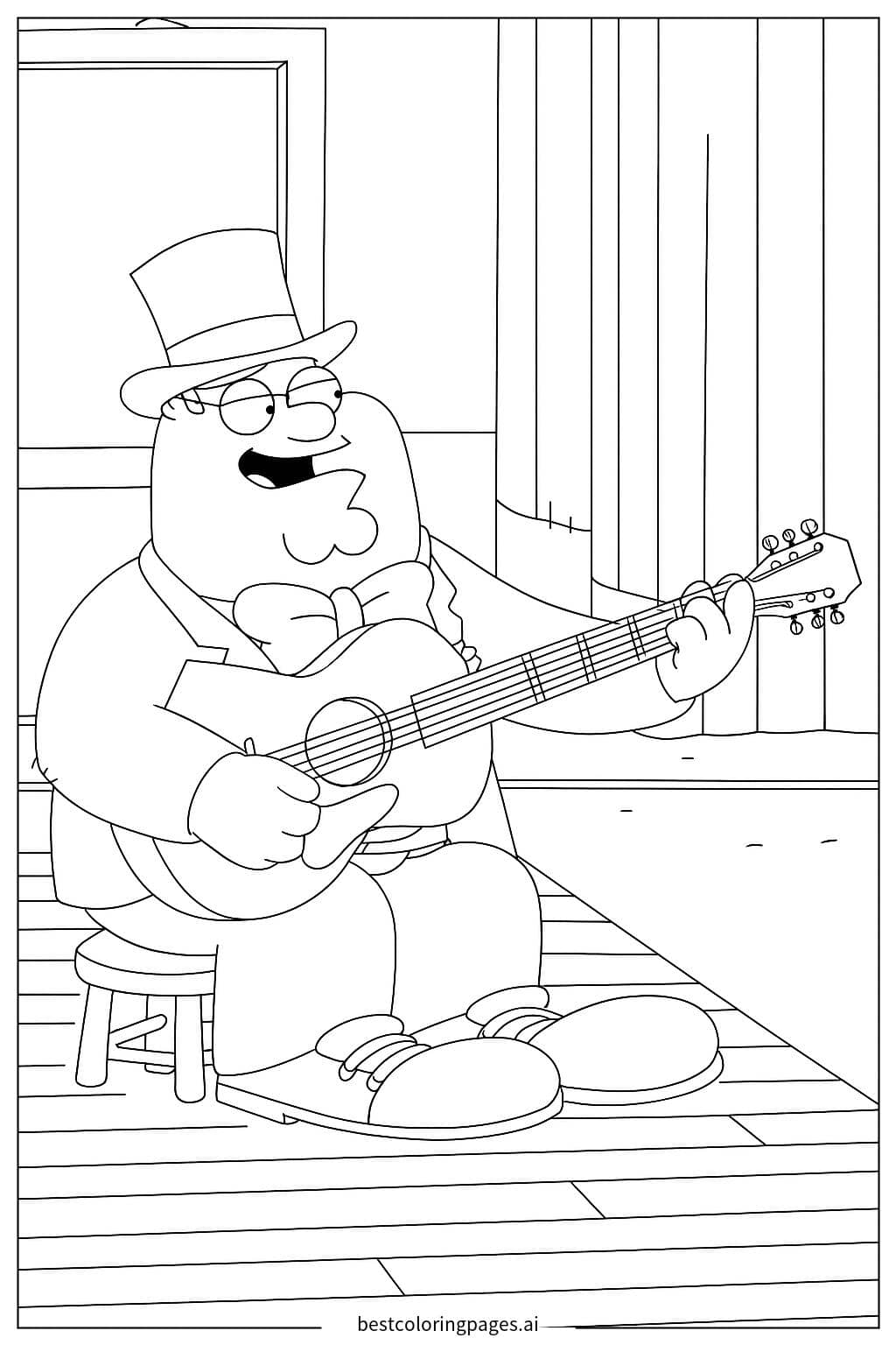《Family Guy》卡通場景 著色圖