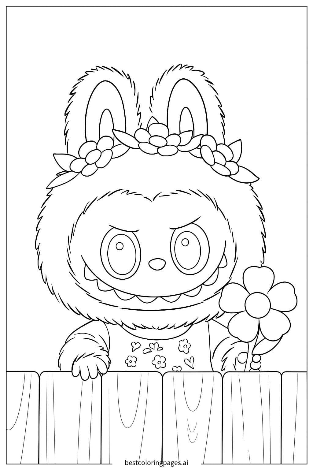 Fluffy Mischief Maker Coloring Page