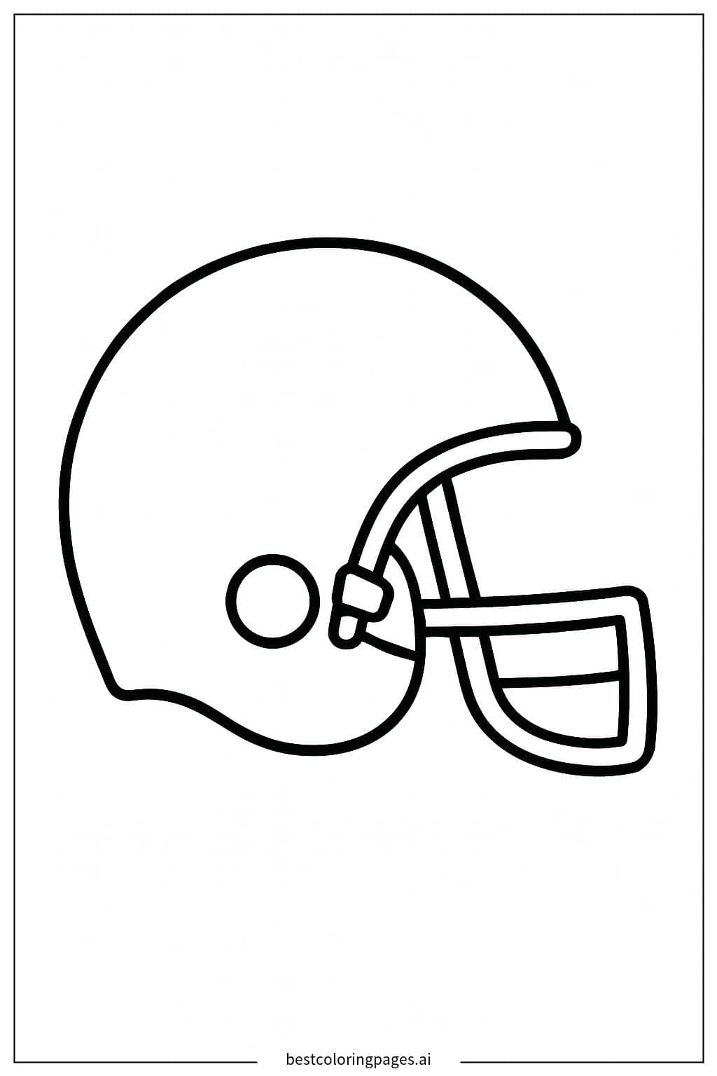 Desenhos de Capacete de Futebol Americano para Colorir