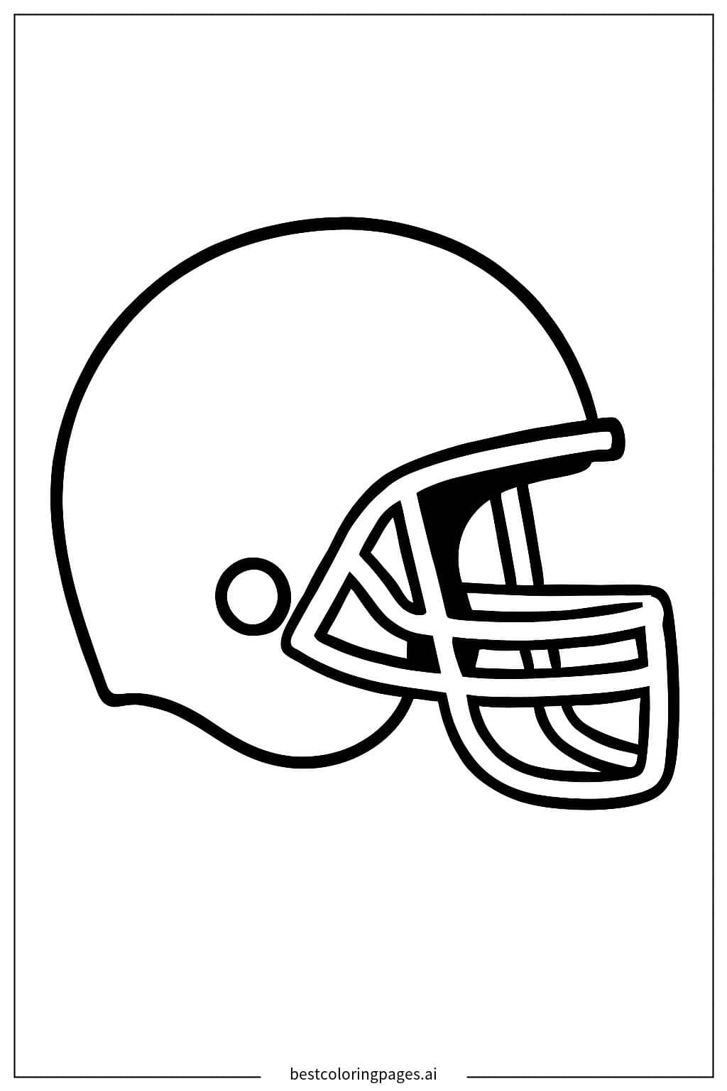 American Football Helmet Coloring Page Coloring Page