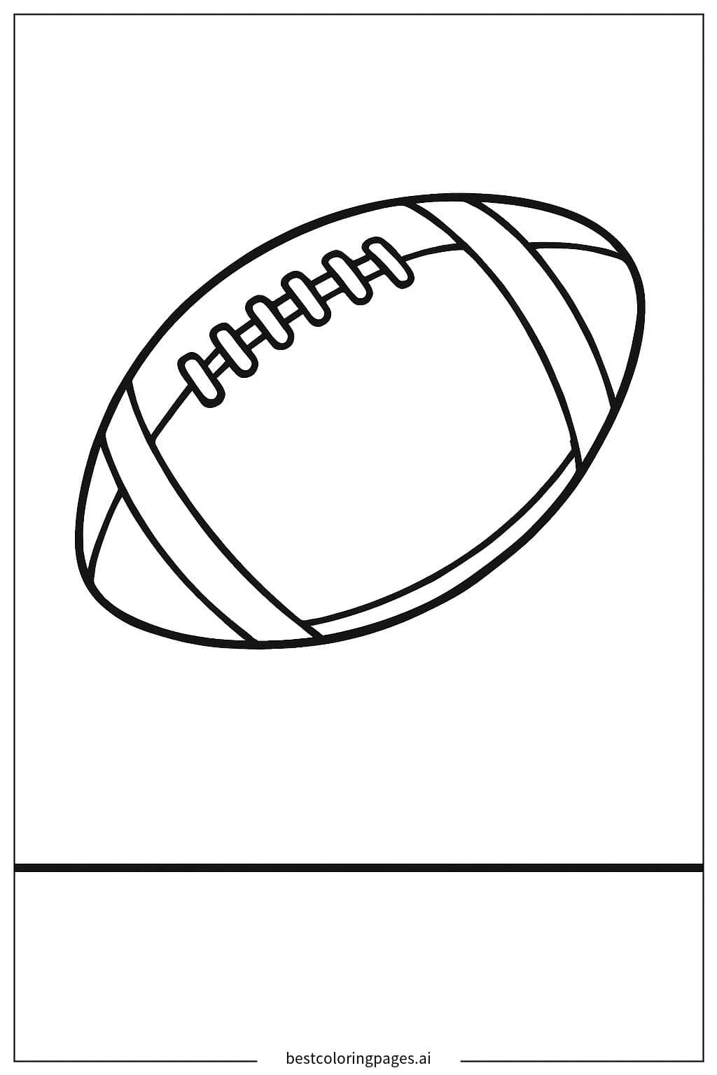 Desenhos de Futebol Americano no Ar para Colorir