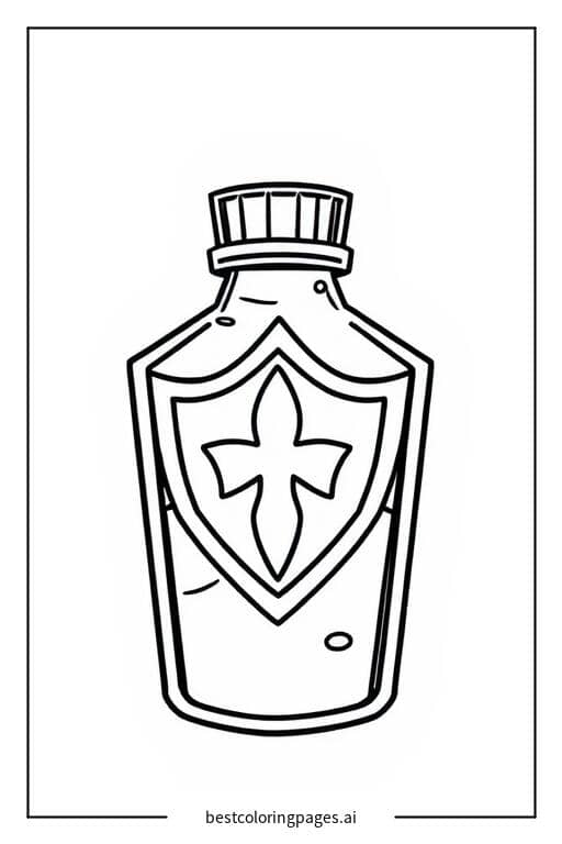 Dibujos de Poción de escudo de Fortnite para Colorear