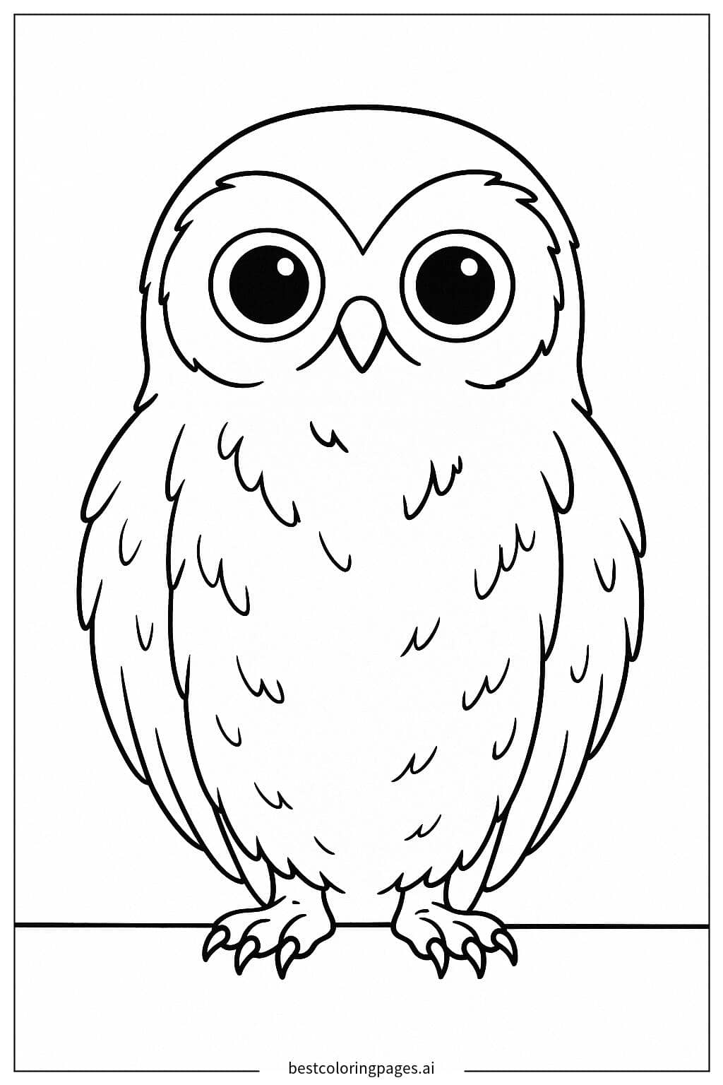 Hedwig die Eule Ausmalbilder