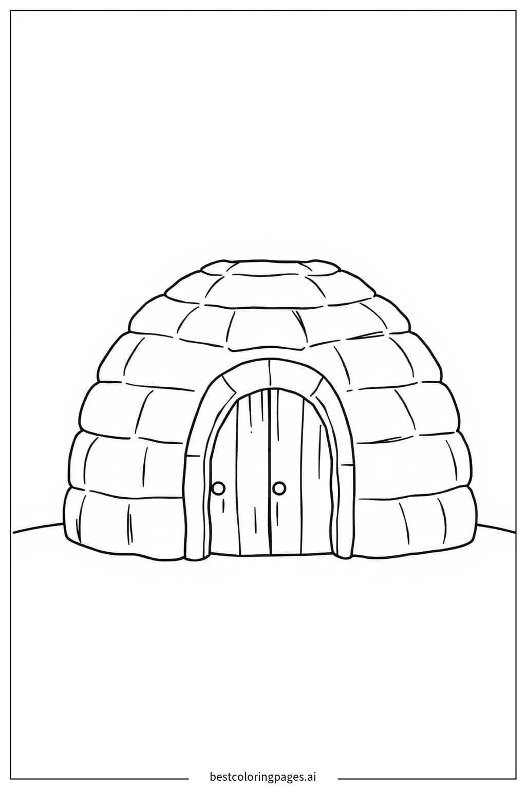 Iglu Ausmalbilder