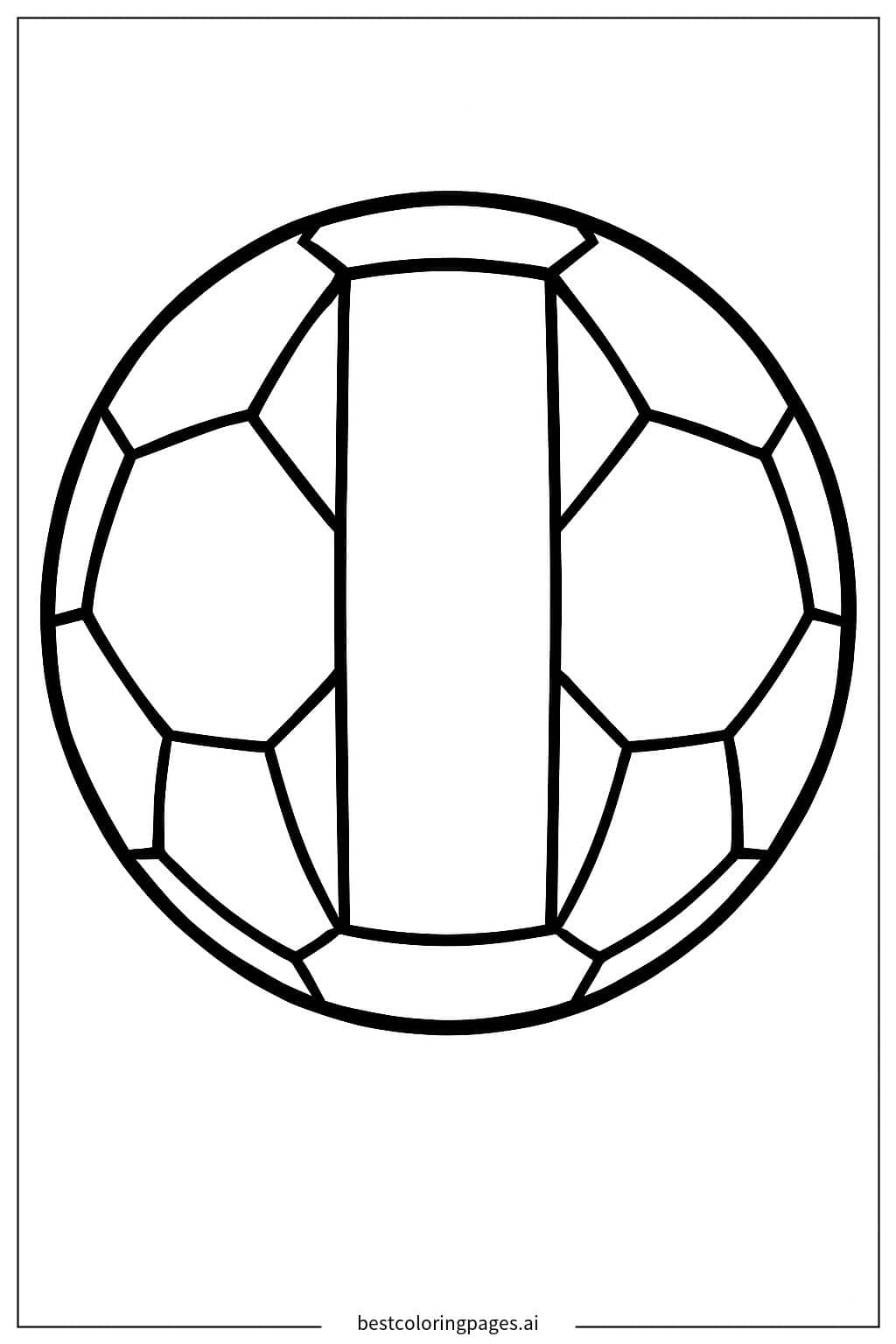 Disegni di Pallone da calcio italiano da Colorare