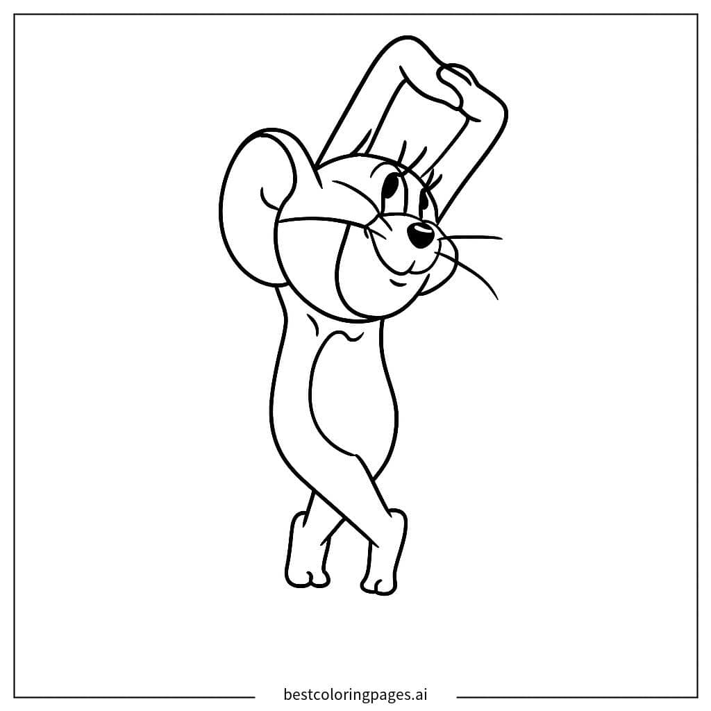 Dibujos de Jerry está bailando para Colorear
