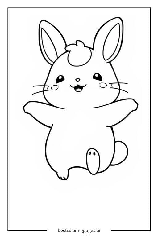 Desenhos de Cinnamoroll Saltando para Colorir