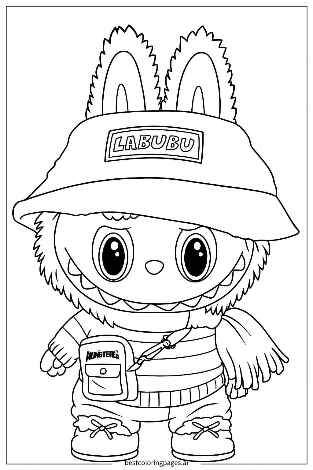 Tranh tô màu Labubu Thời Trang