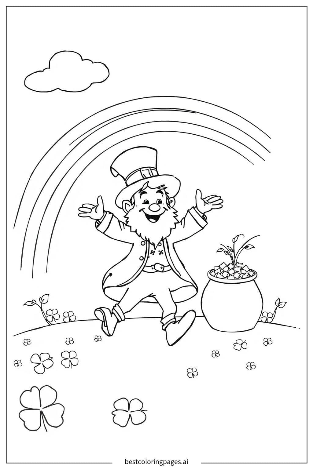 Disegni di Folletto Danzante da Colorare