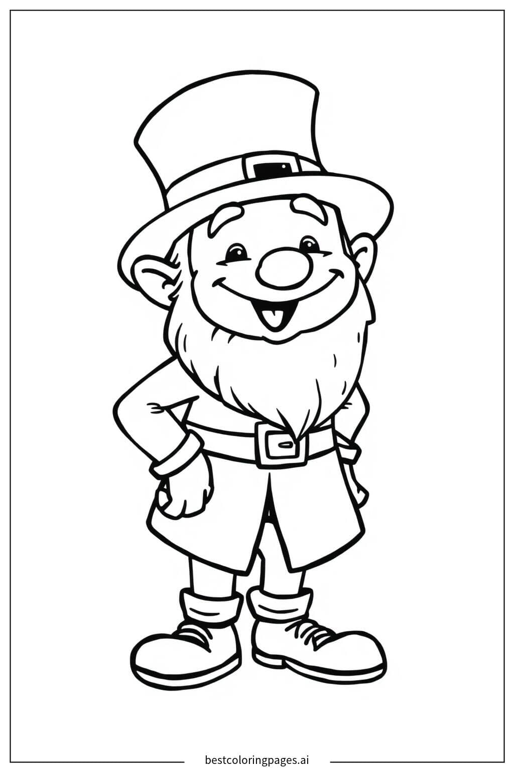 Dibujos de Duende Sonriente para Colorear