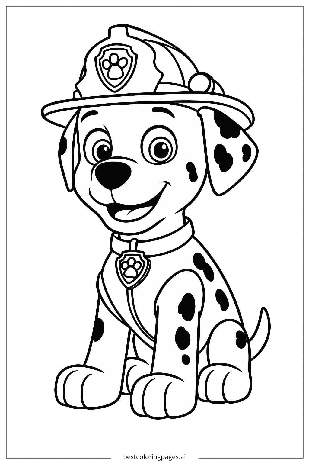 Coloriage Marshall Assis