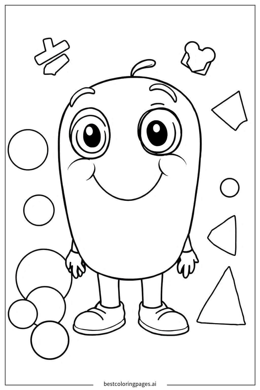 Fun with Math Symbols Coloring Page