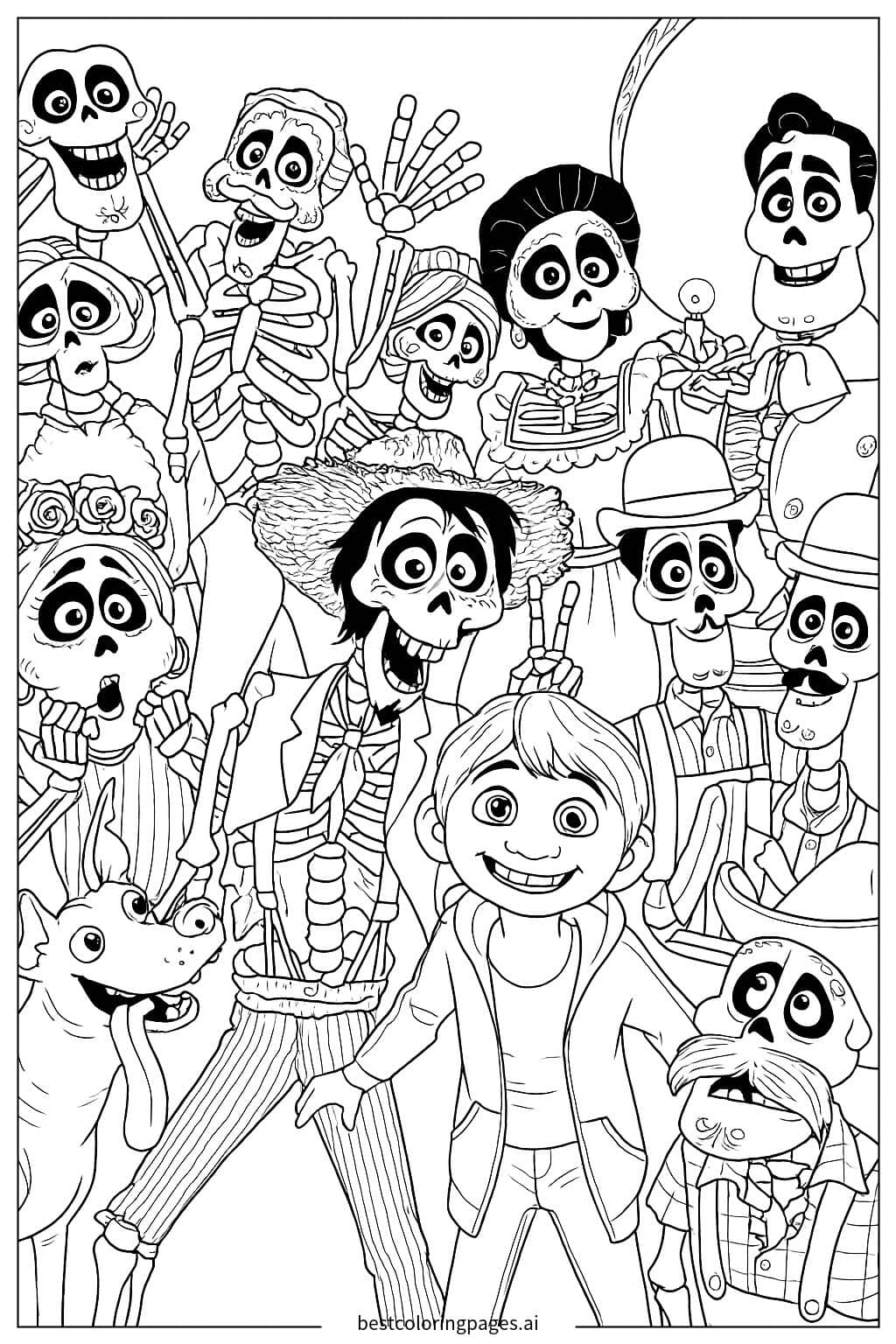 ภาพระบายสี การผจญภัยของมิเกลเริ่มต้นขึ้น