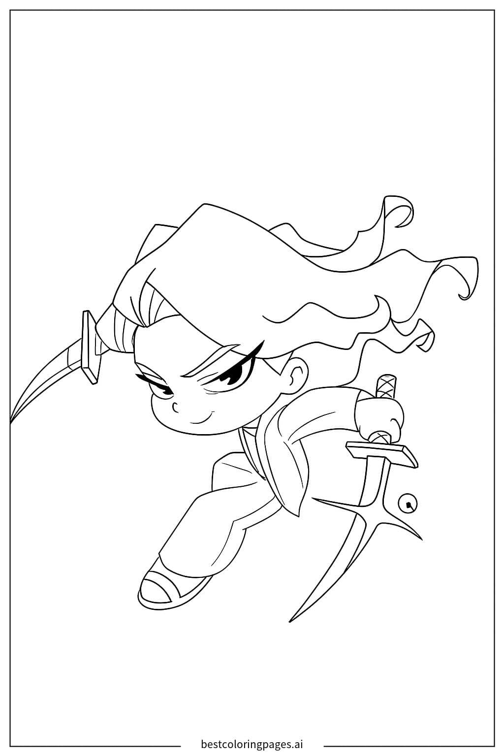 Dibujos de Cazadores de Demonios Kpop: Mira-1 para Colorear