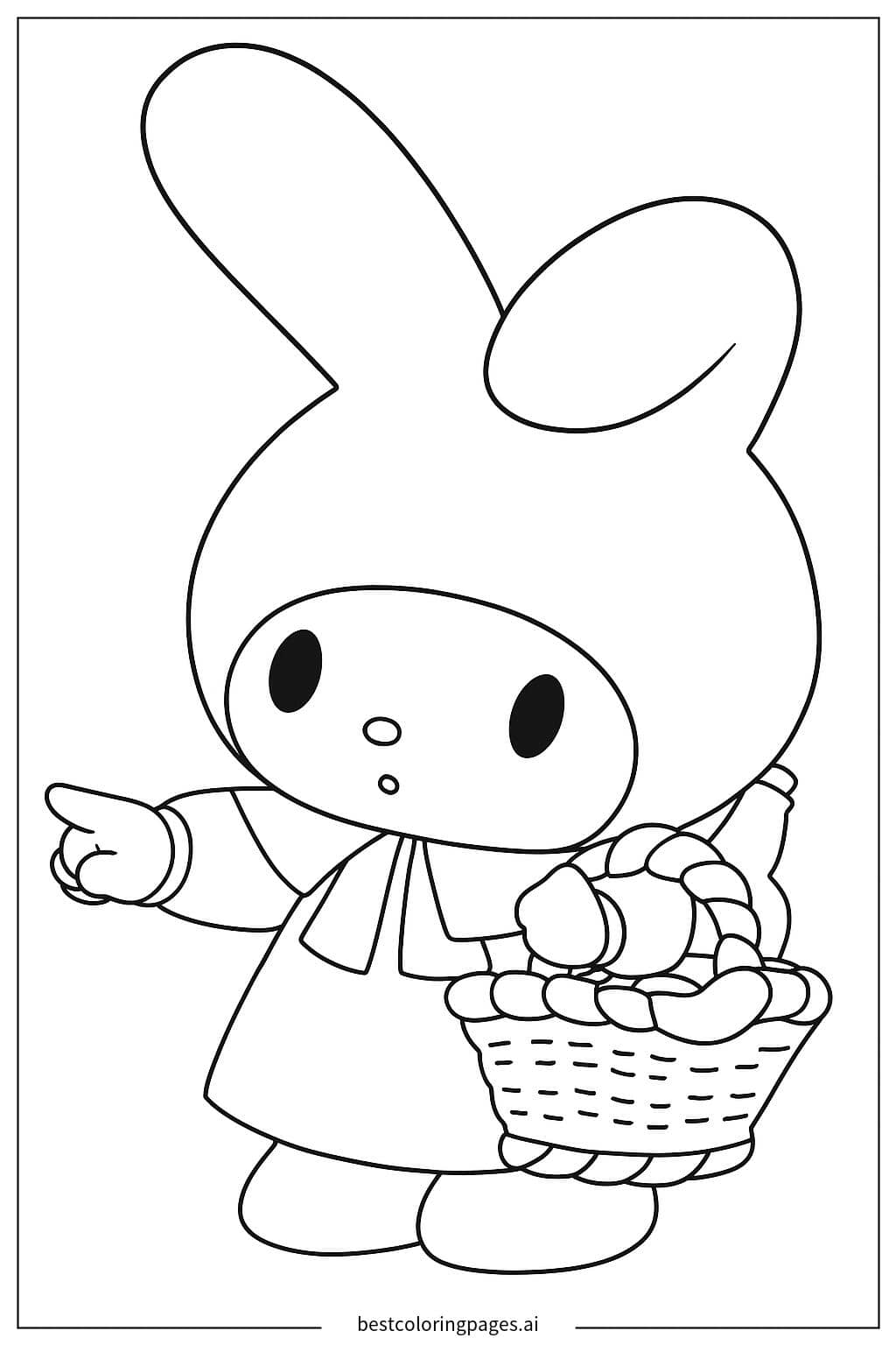 마이멜로디 캐릭터 색칠공부 색칠공부