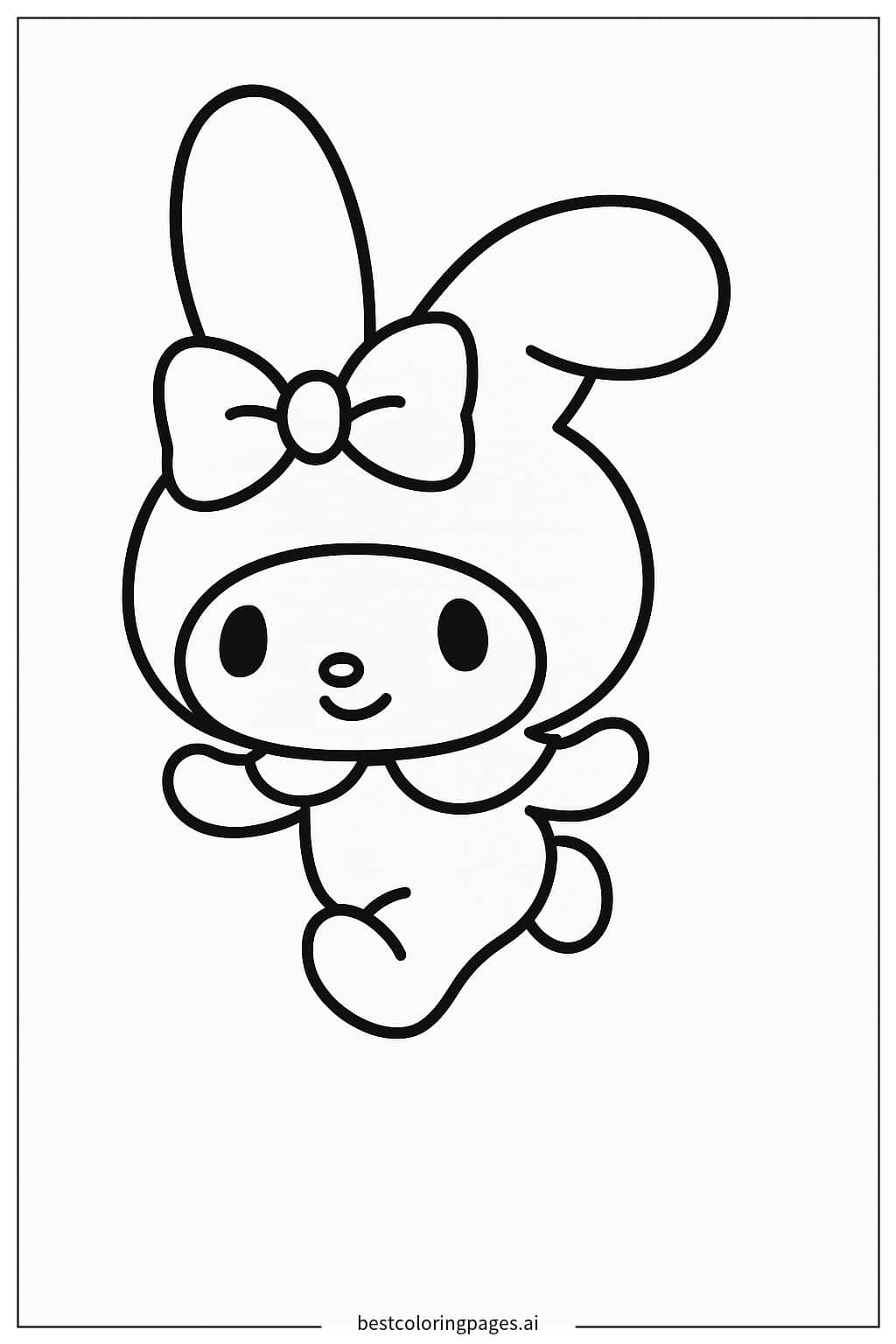 마이 멜로디 캐릭터 색칠공부