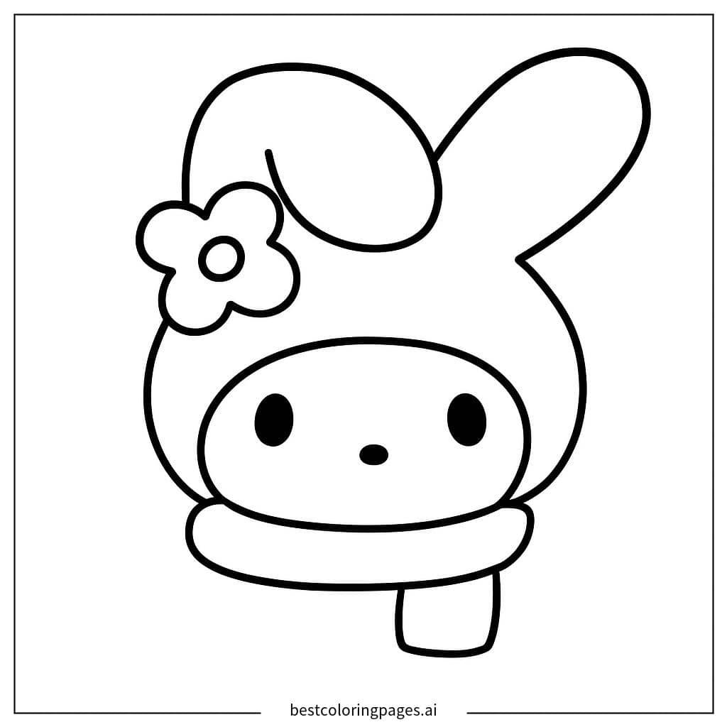 마이 멜로디 초상화 색칠공부