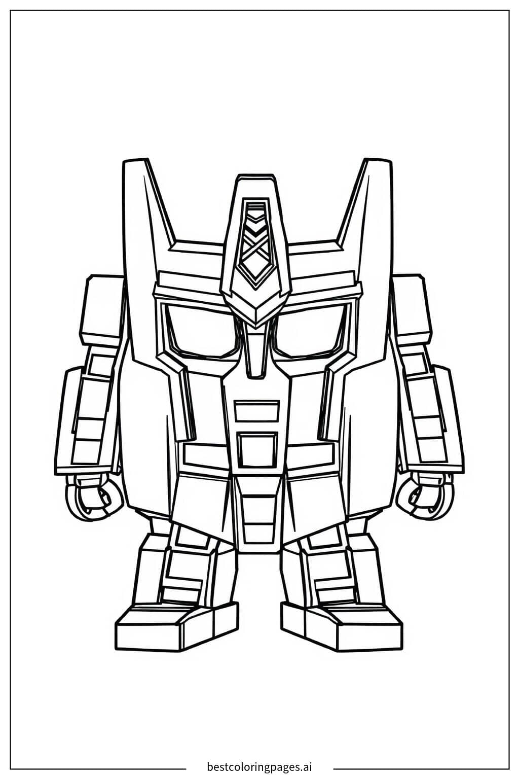 Tranh tô màu Hồ Sơ Optimus Prime