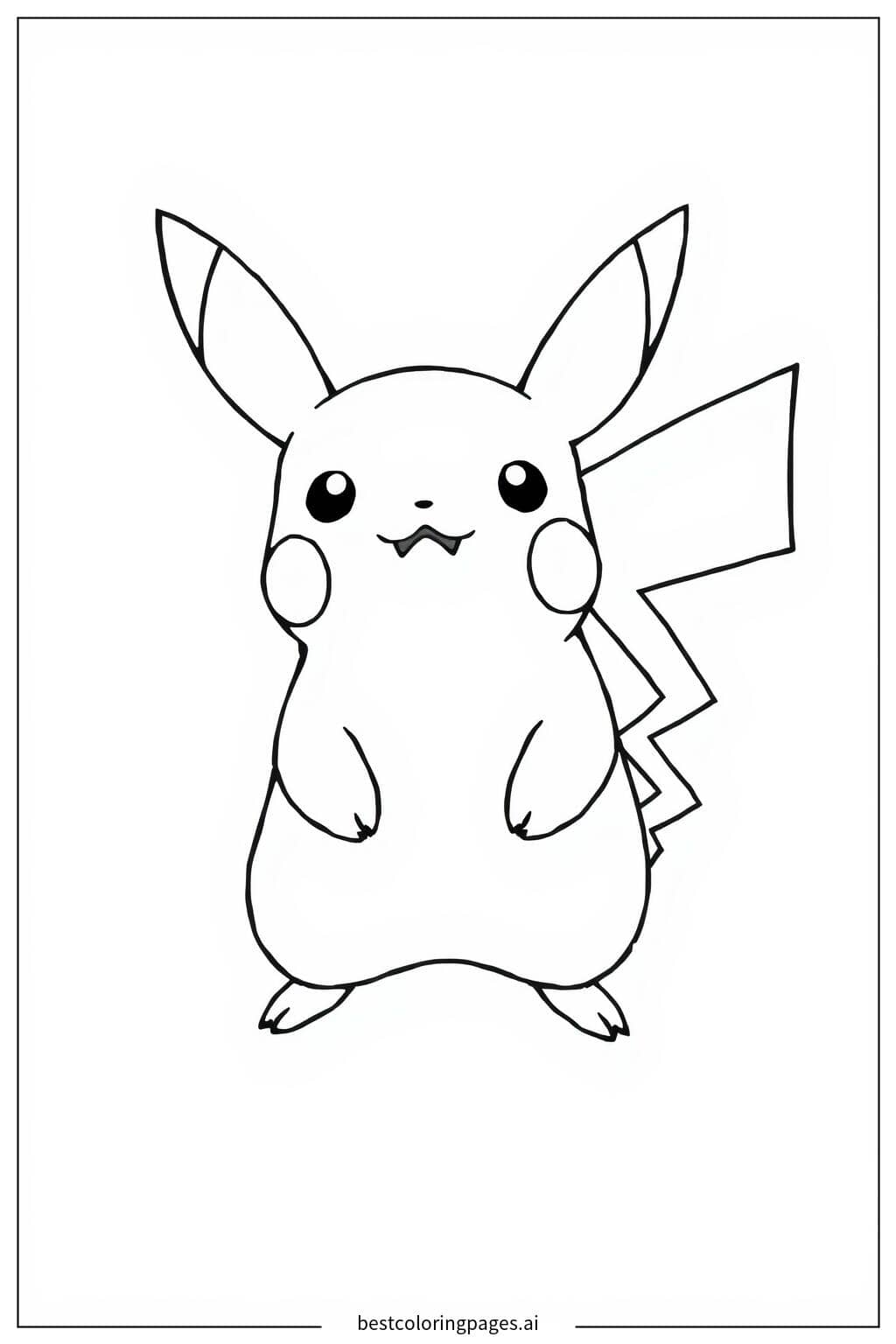 Gambar Mewarnai Gambar Mewarnai Pikachu