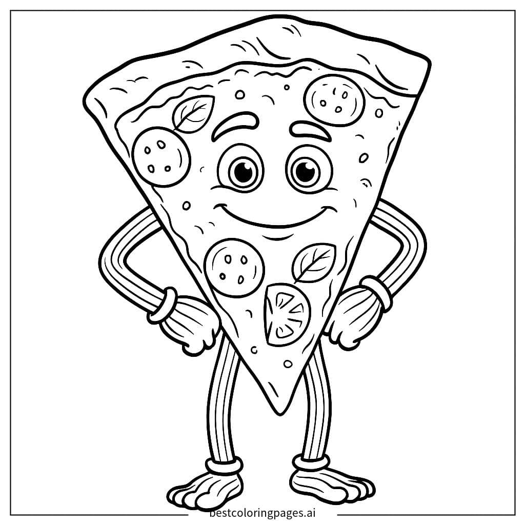 Pizza Buddy のぬりえ