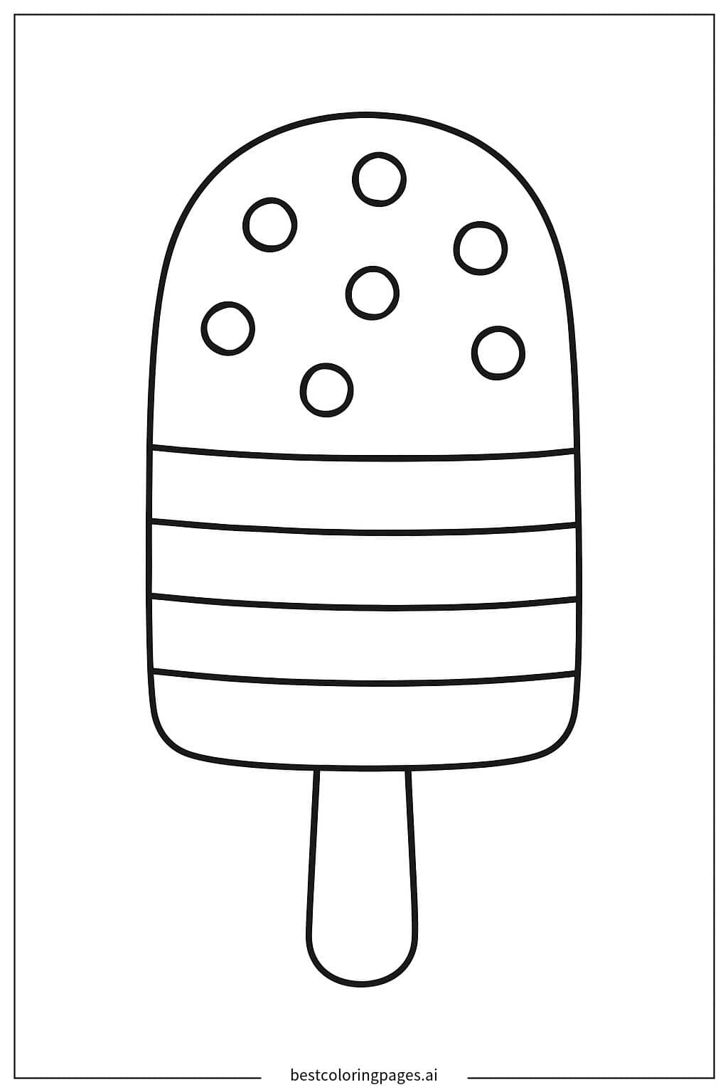 美味棒冰 涂色页