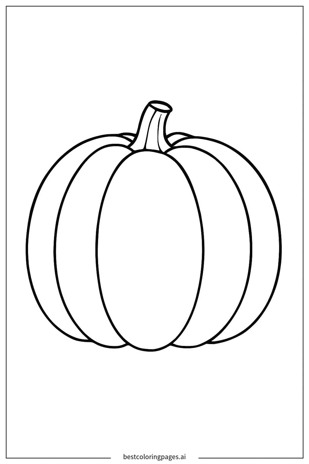 Desenhos de Abóbora no chão para Colorir