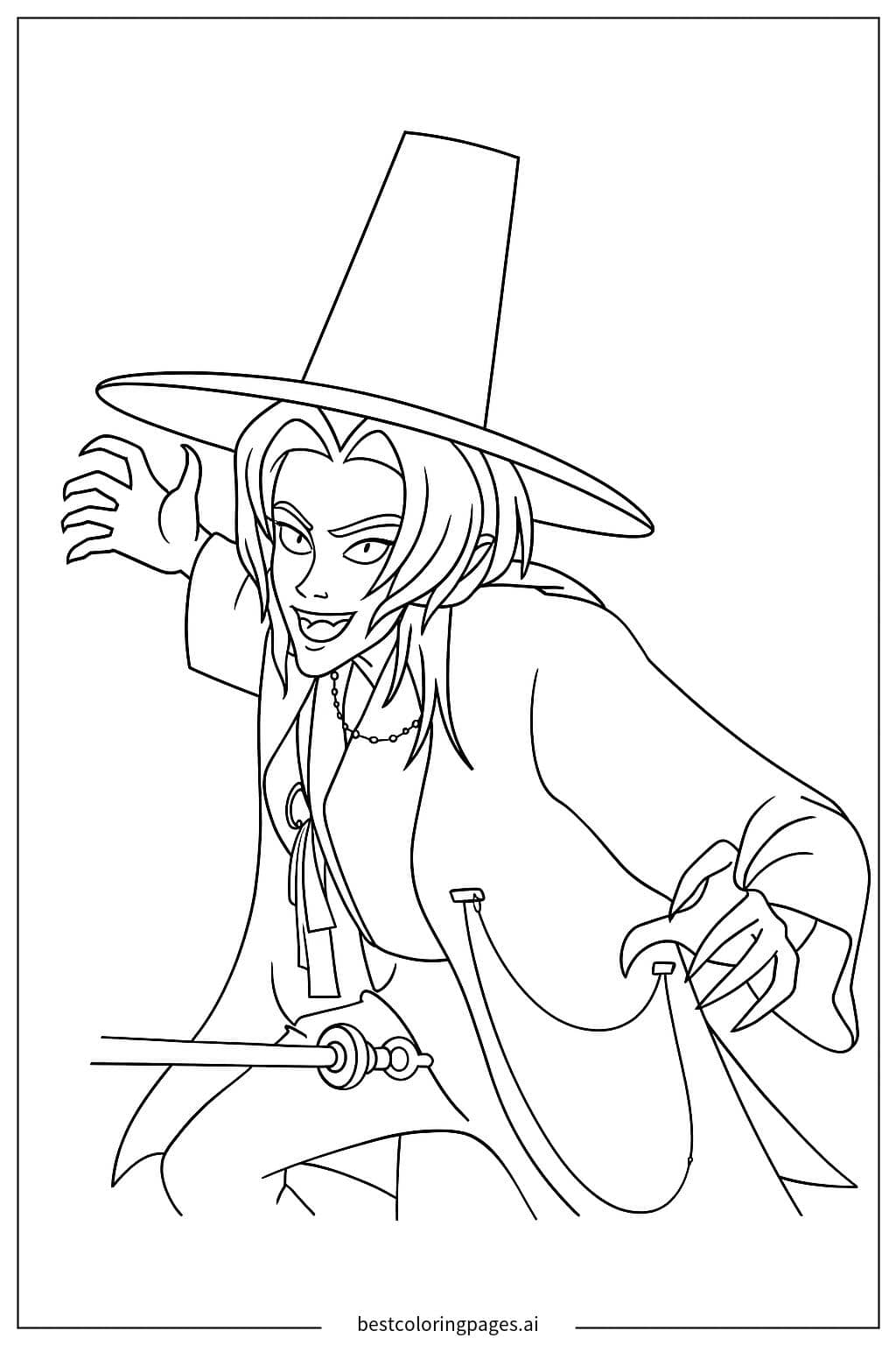 Romance Saja: Kpop Demon Hunters Coloring Page