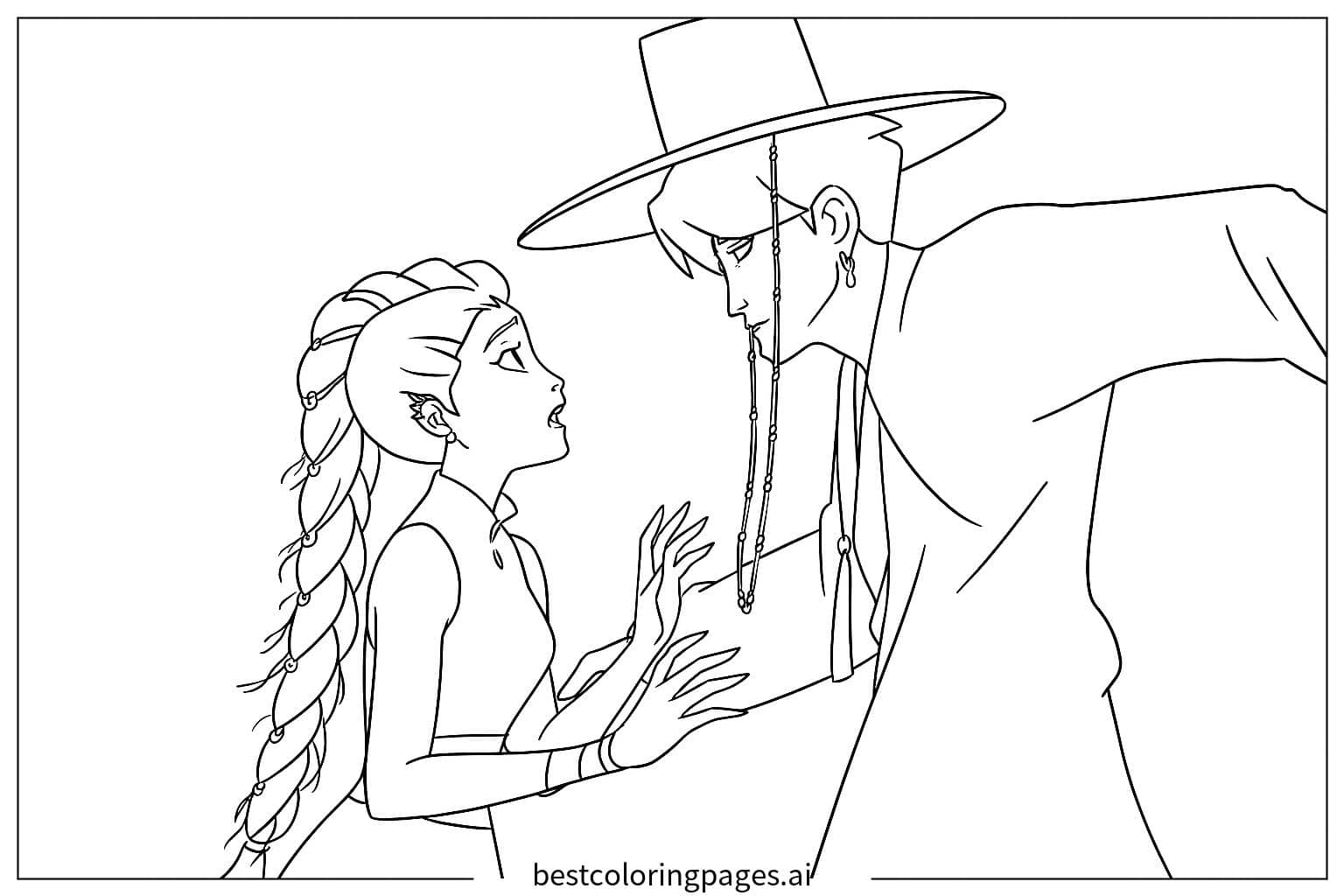 Dibujos de Rumi: Cazadores de Demonios K-pop para Colorear