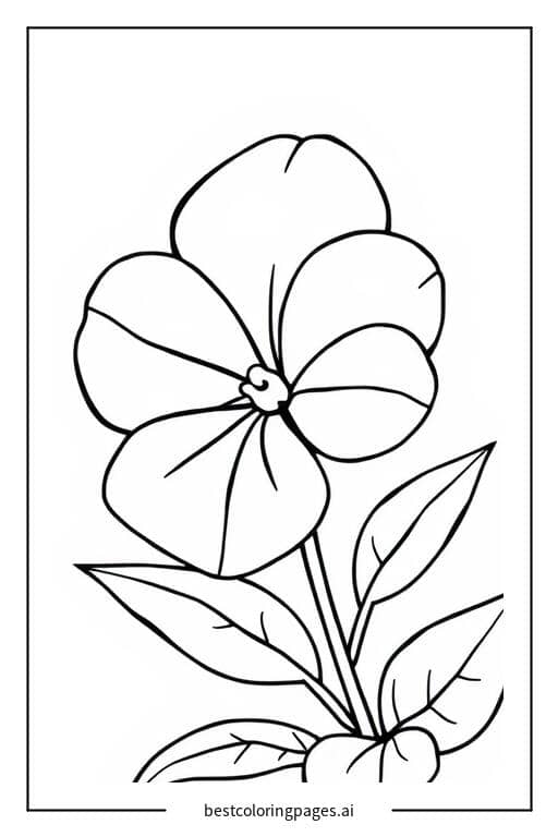 Disegni di Violetta semplice da Colorare
