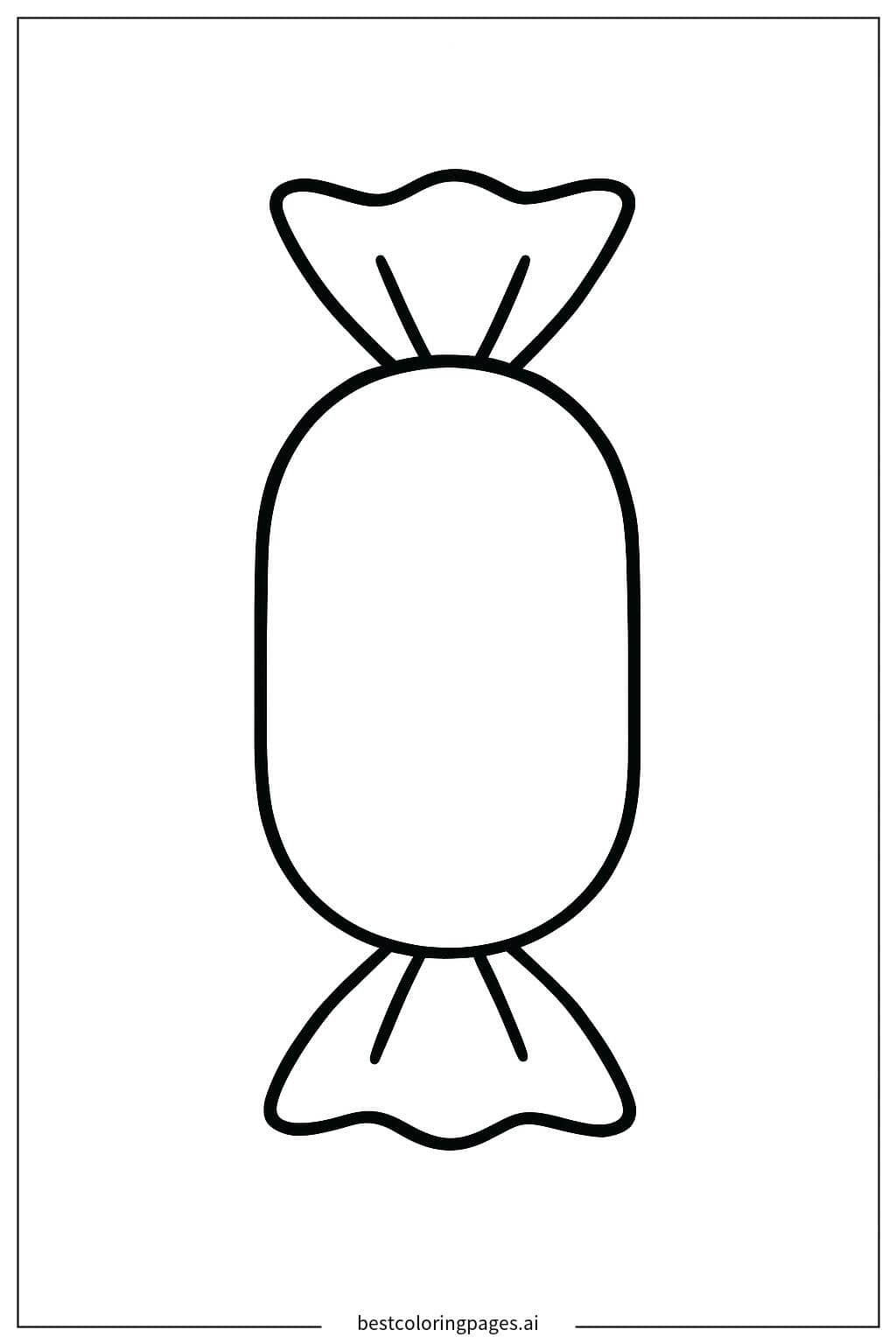 Coloriage Bonbon unique