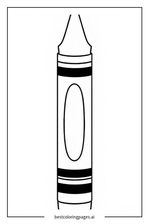 Desenhos de Único giz de cera Crayola em pé para Colorir