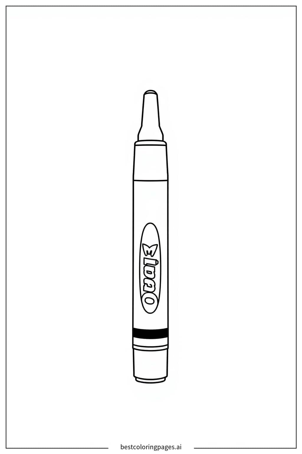 Dibujos de Marcador Crayola en posición vertical para Colorear