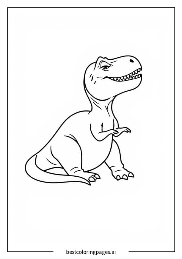 Schlafender T-Rex Ausmalbilder