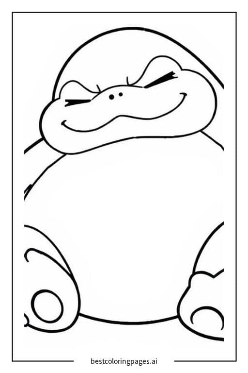 Coloriage Ronflex endormi