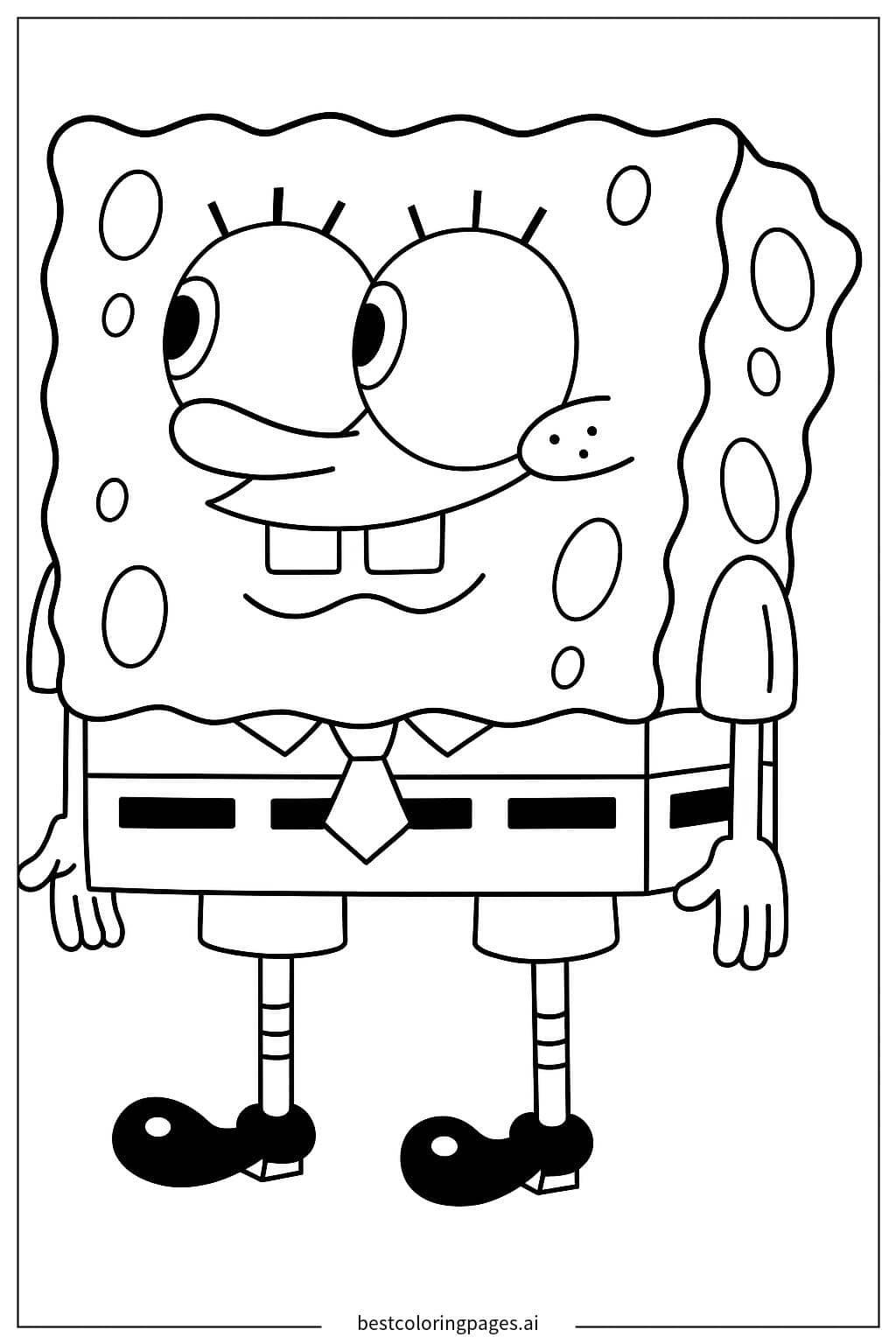 Dibujos de Página para colorear de Bob Esponja para Colorear