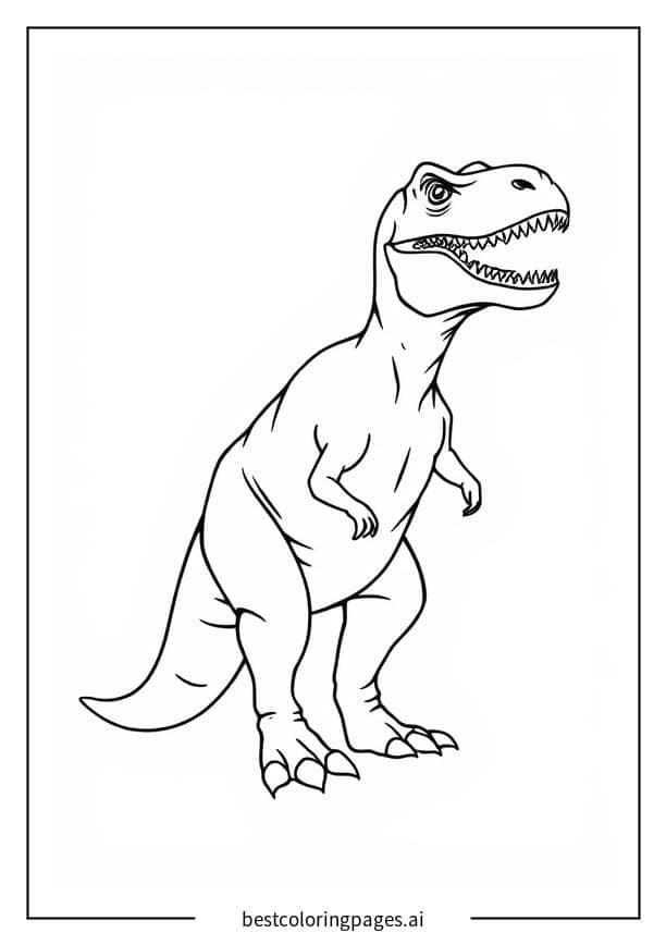 Stehender T-Rex Ausmalbilder
