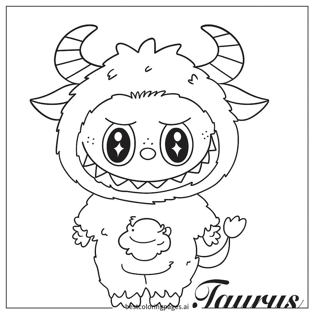 Tranh tô màu Nhân vật quái vật Taurus
