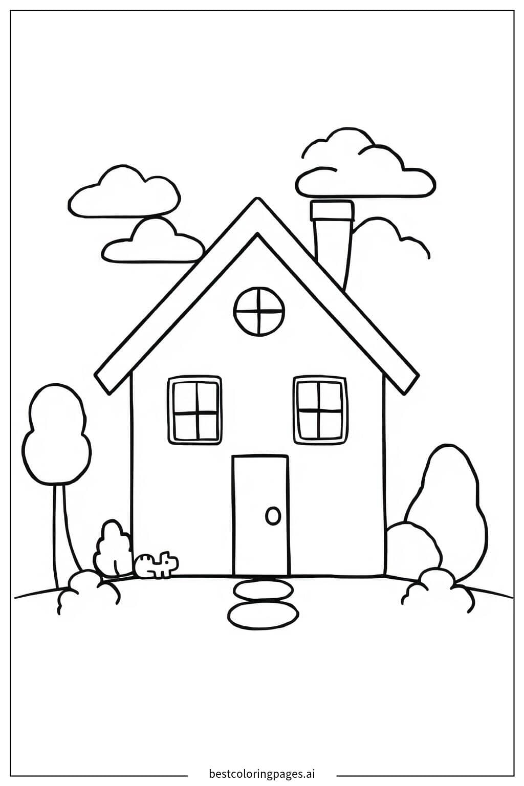 Winziges Haus Ausmalbilder