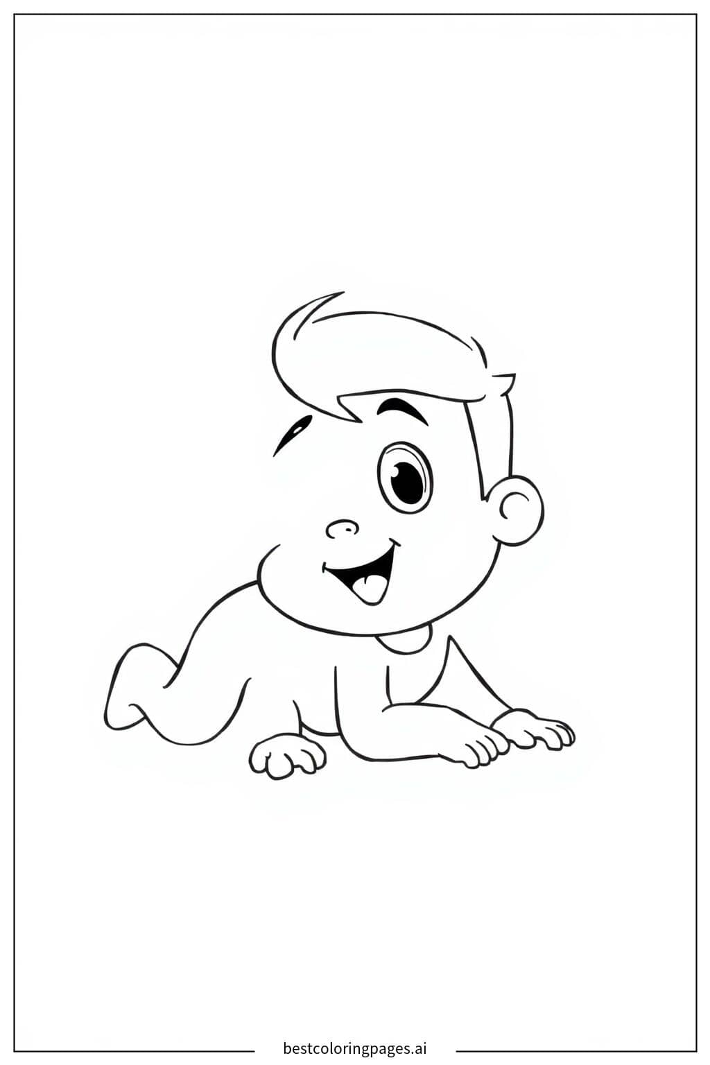 Desenhos de Tommy Pickles Engatinhando para Colorir