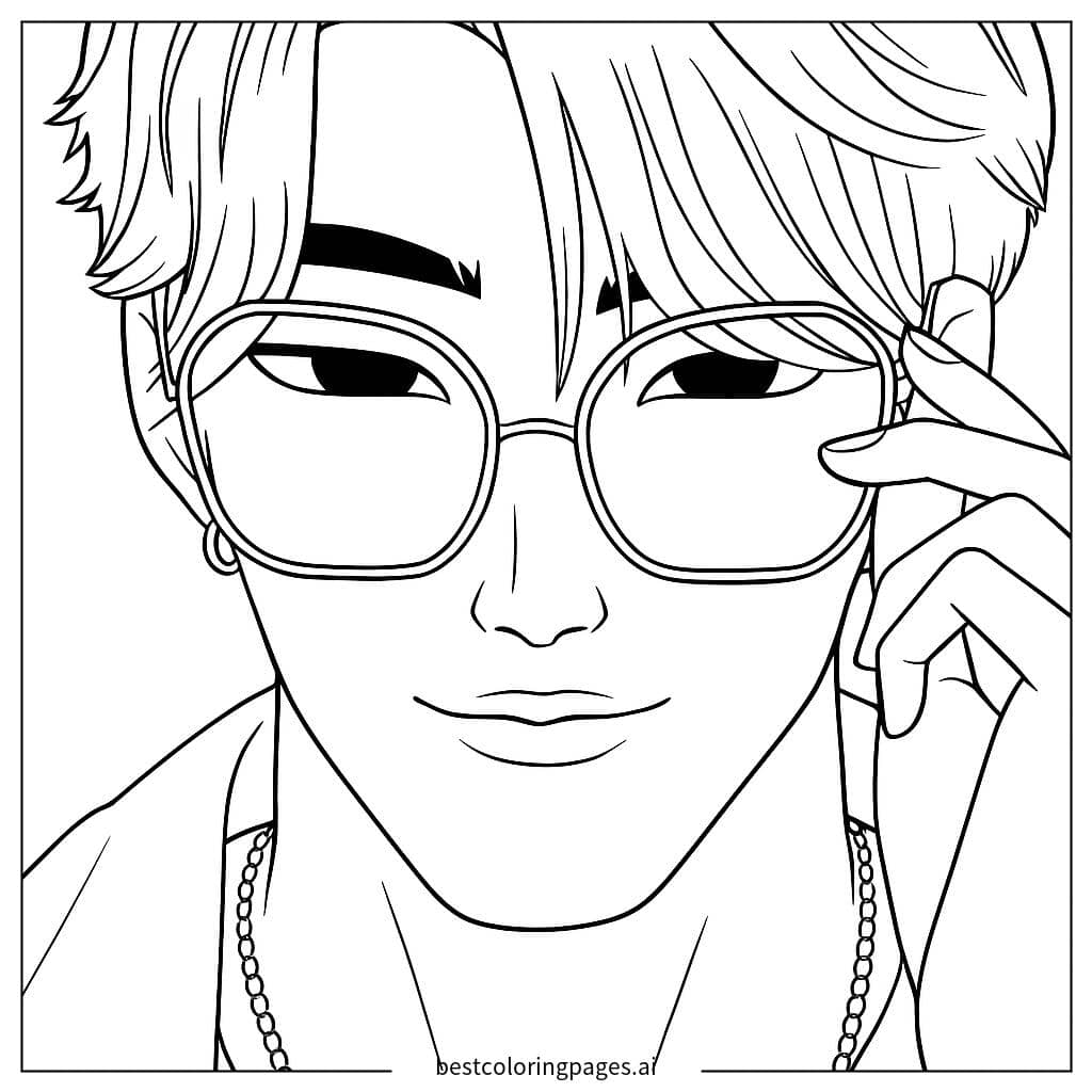 Dibujos de Llevando un collar para Colorear