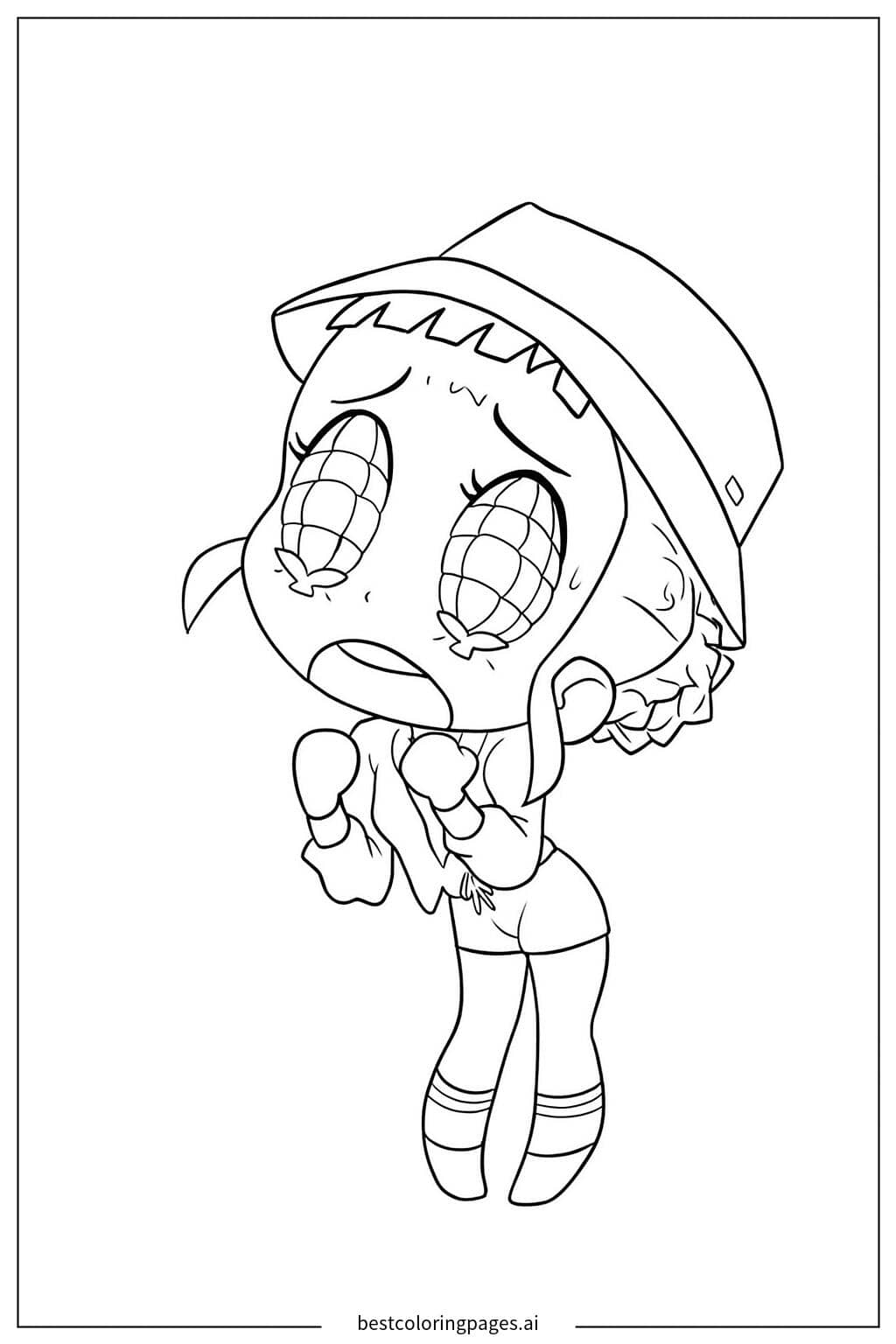 Dibujos de Zoey llorando - Personaje de K-pop para Colorear