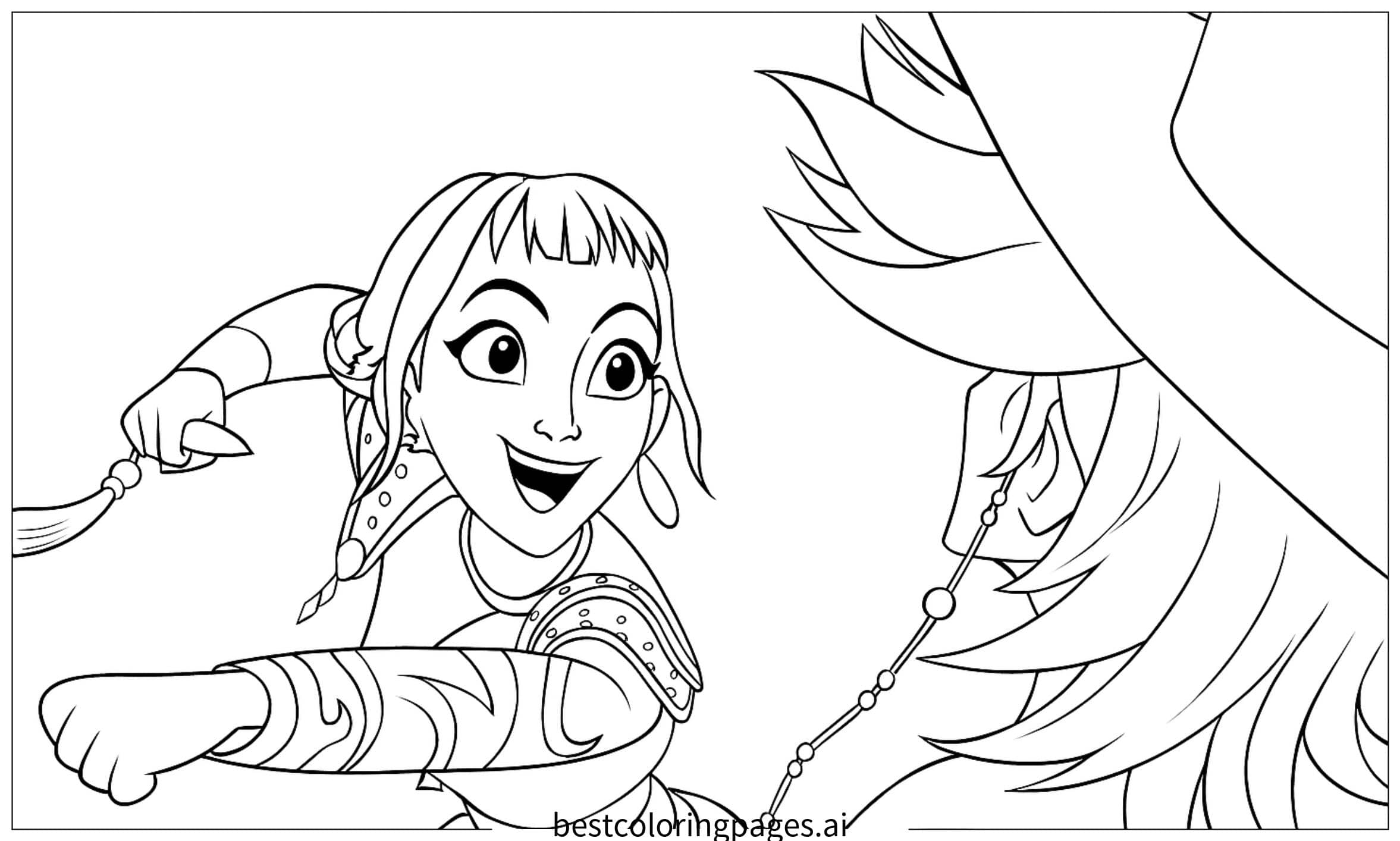 Dibujos de El Entusiasta Baile de Zoey para Colorear