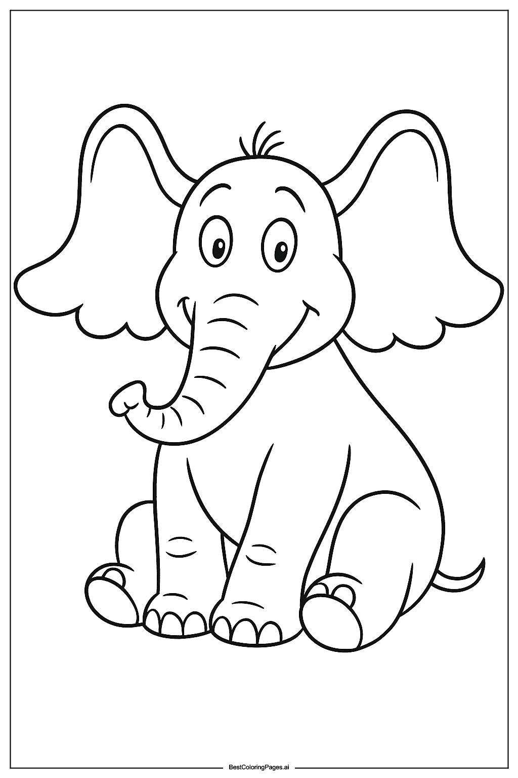 Coloriage Horton l'Éléphant du Dr. Seuss