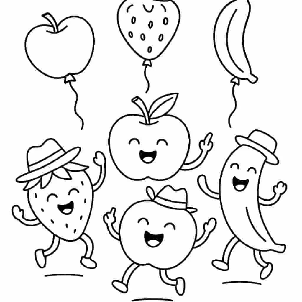 Strawberry Coloring Pages