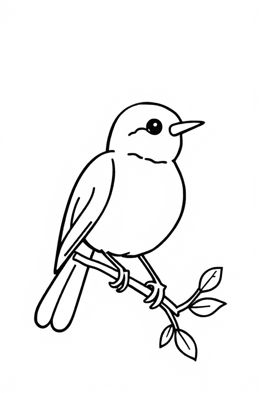 Gambar Mewarnai burung